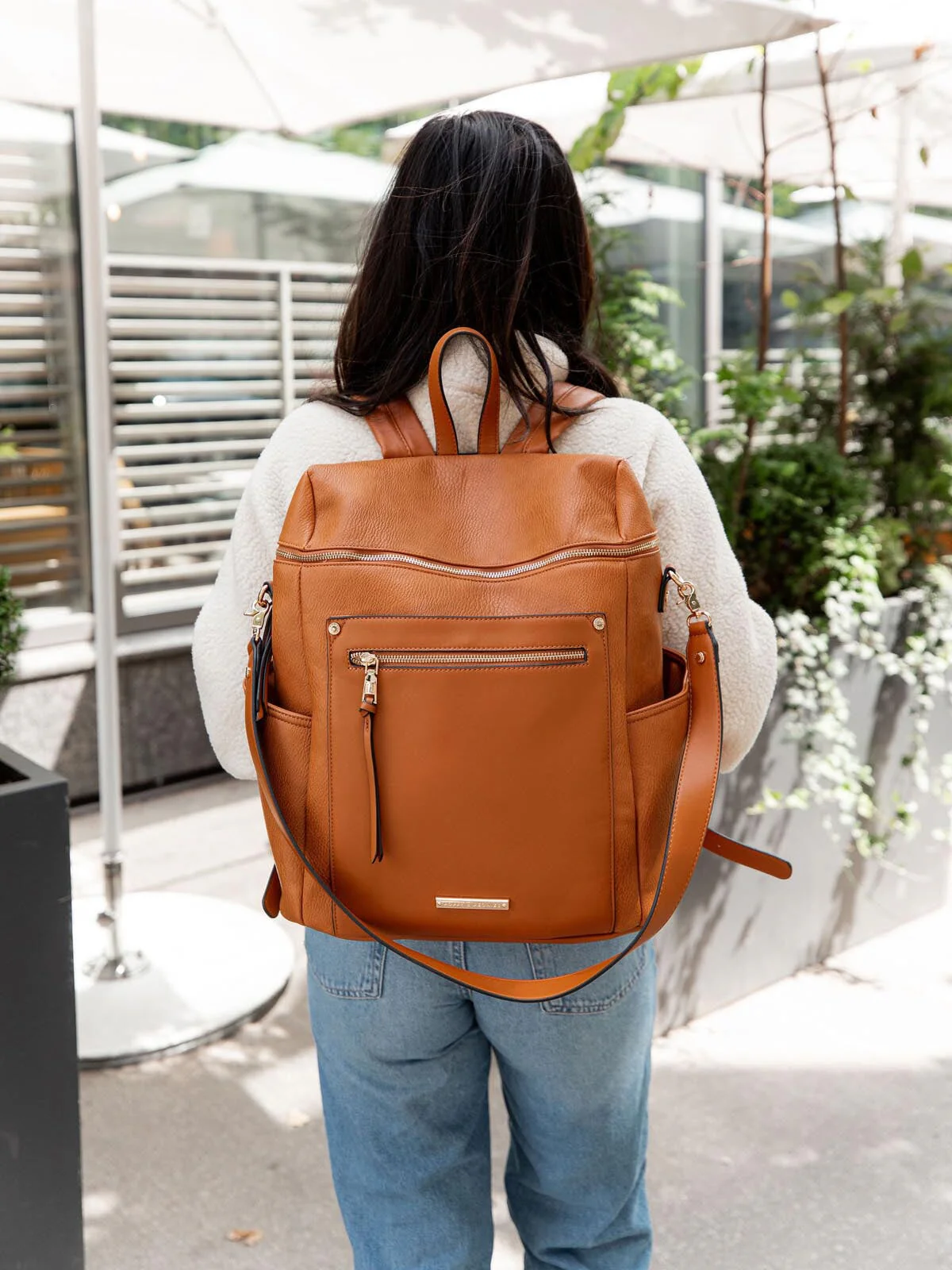 Commuter Backpack Cognac - Image 7