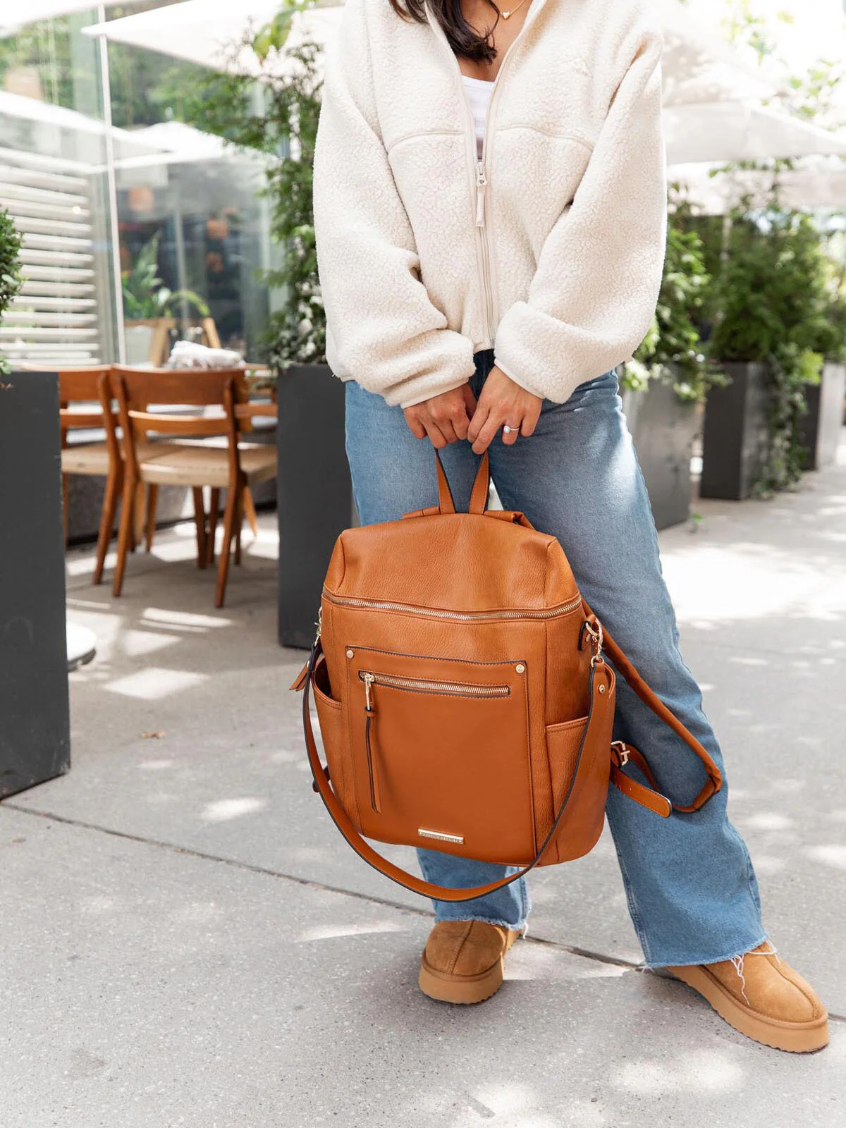Commuter Backpack Cognac - Image 9