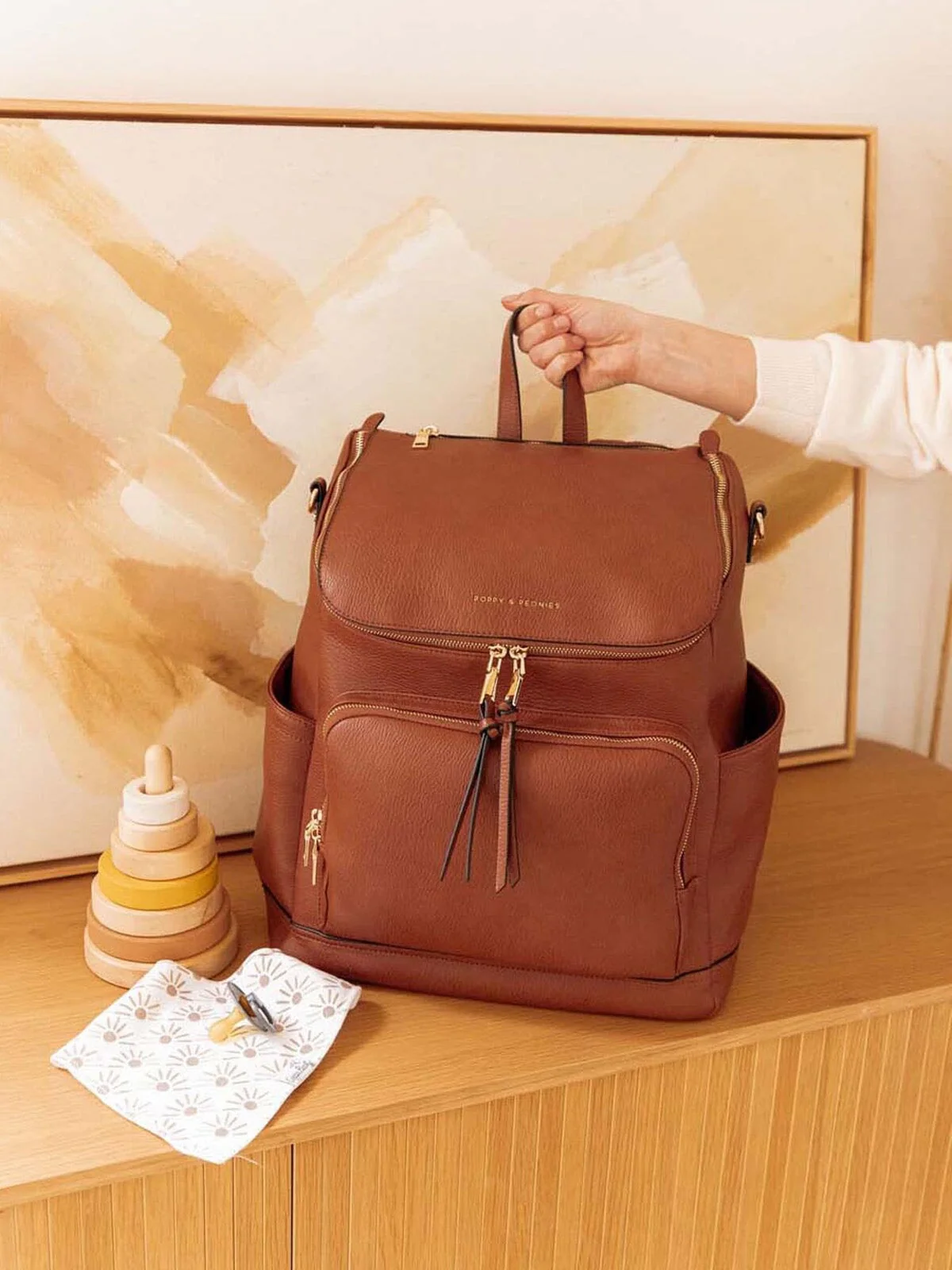 Lullaby Diaper Backpack Chestnut - Image 16