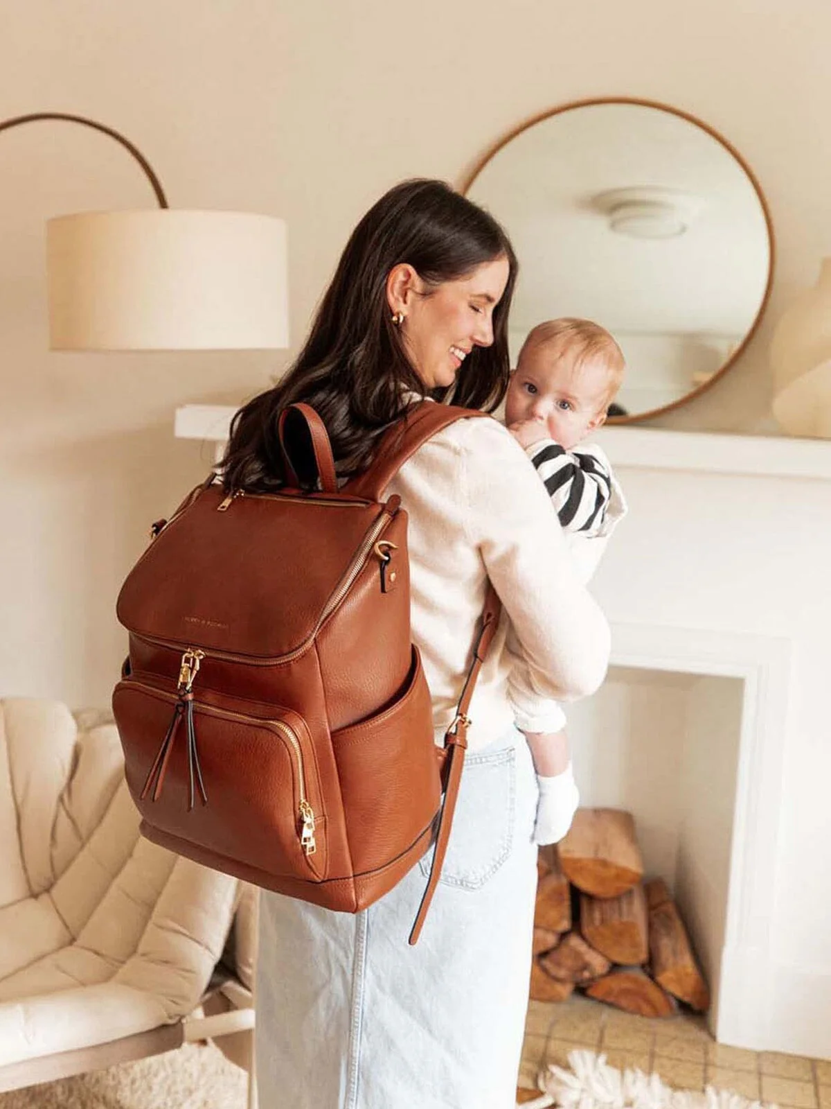 Lullaby Diaper Backpack Chestnut - Image 4