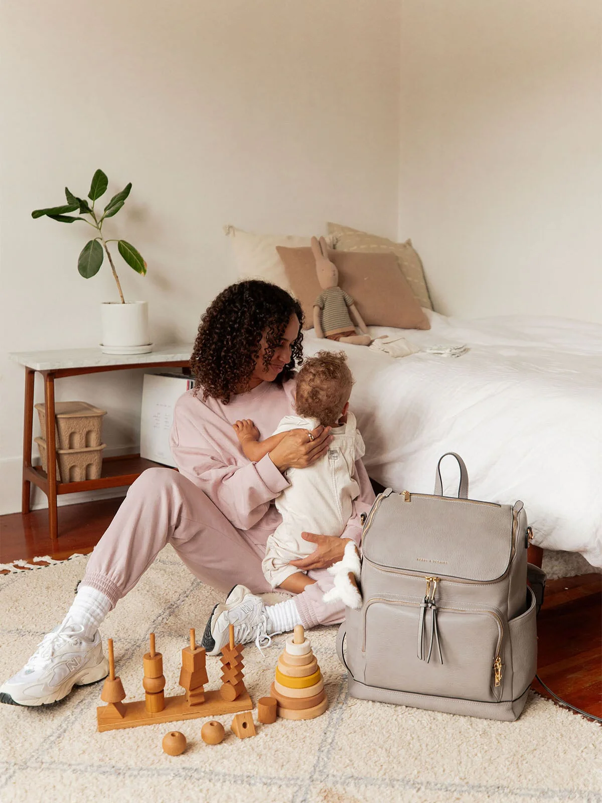 Lullaby Diaper Backpack Grey - Image 3
