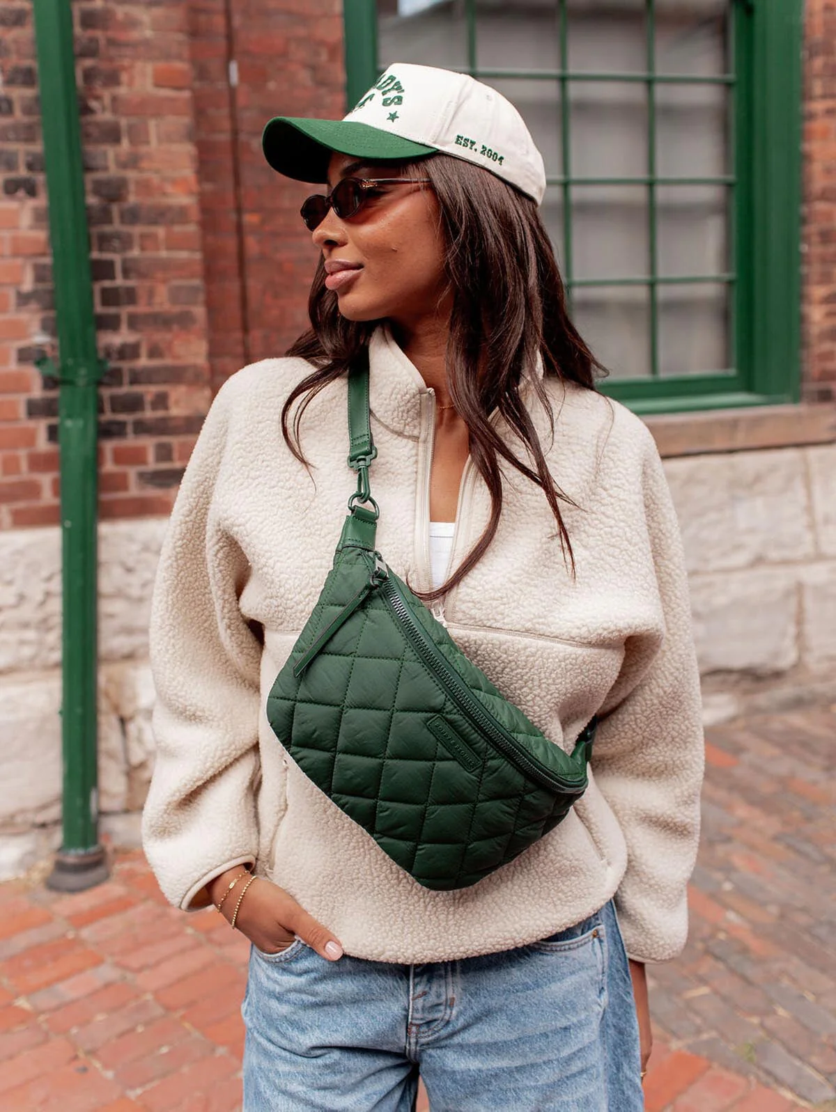 Quilted Large Sidekick Heritage Green - Image 3